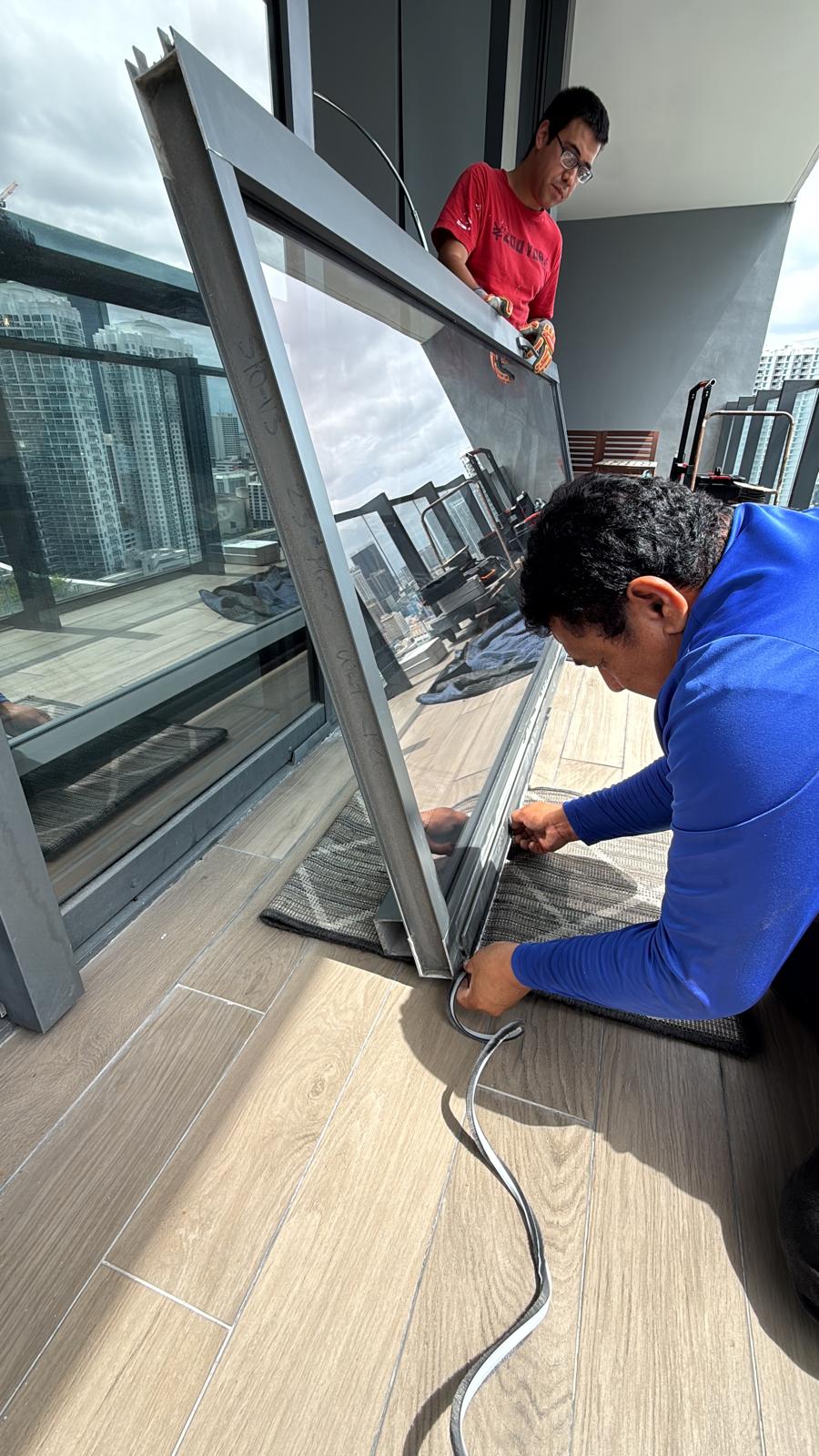 24/7 COTO team working on a window installation